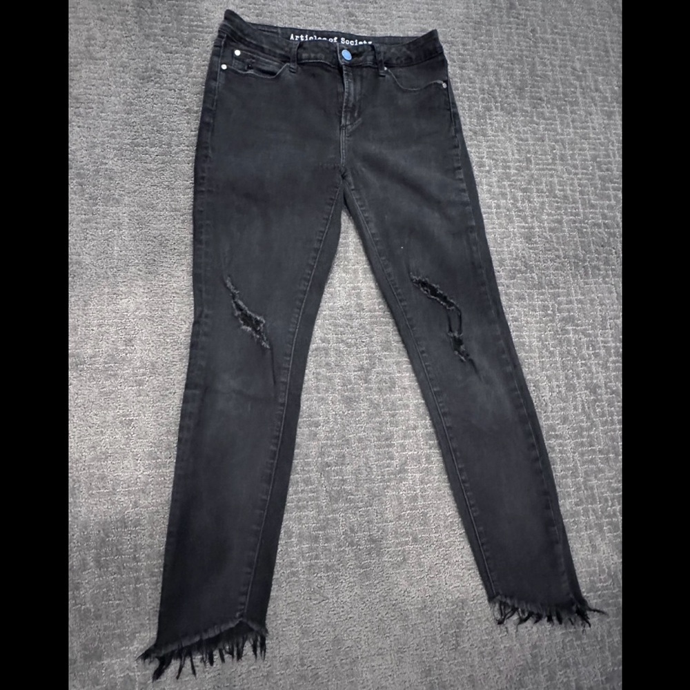 Articles of Society Washed Black Jeans